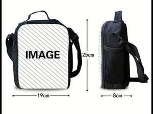 Minecraft Insulated Lunch Bag for Boy Kids Thermos Cooler Adults Tote Food Lunch Box