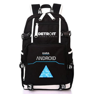 Anime Game Detroit Become Human Design Backpack Bag School Backpacks