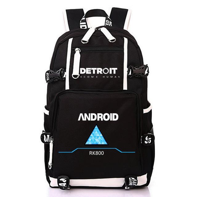 Anime Game Detroit Become Human Design Backpack Bag School Backpacks