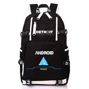 Anime Game Detroit Become Human Design Backpack Bag School Backpacks