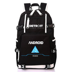 Anime Game Detroit Become Human Design Backpack Bag School Backpacks